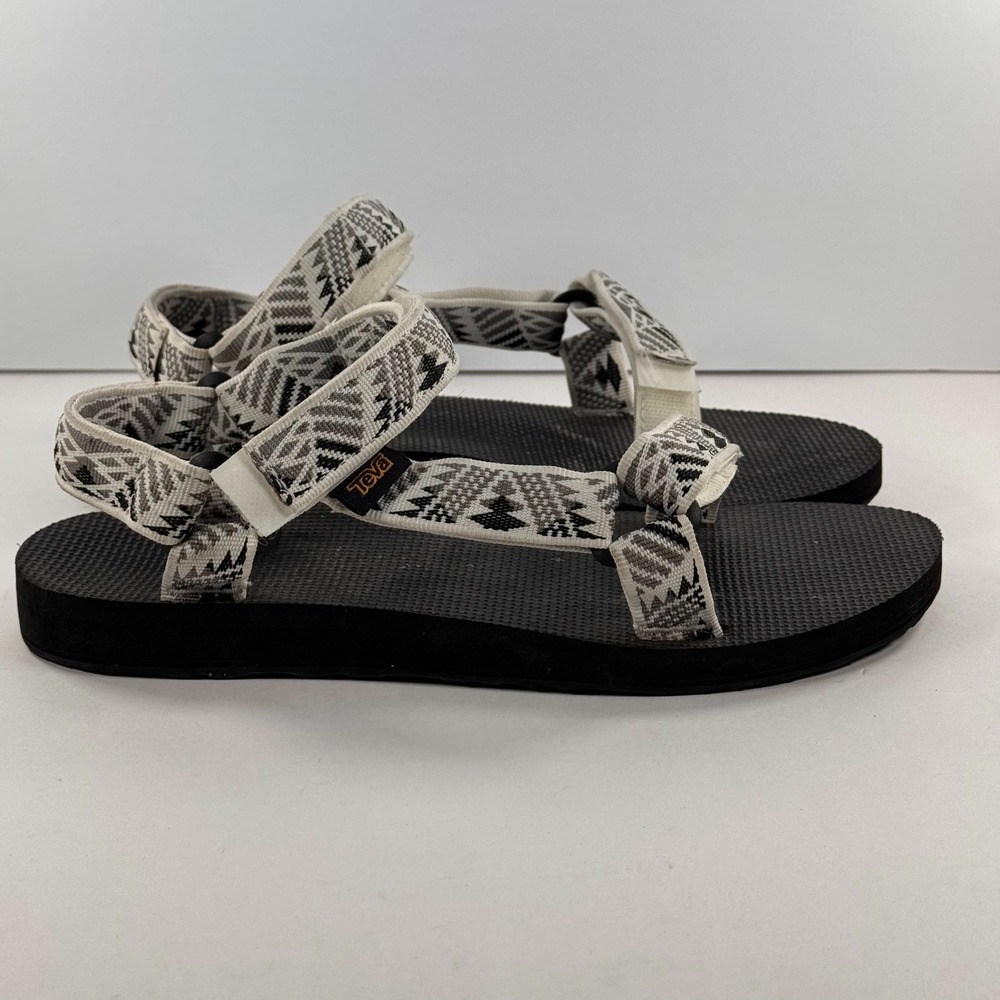 Teva Original Universal Sandals Womens 9 Geometric Black White 1003987